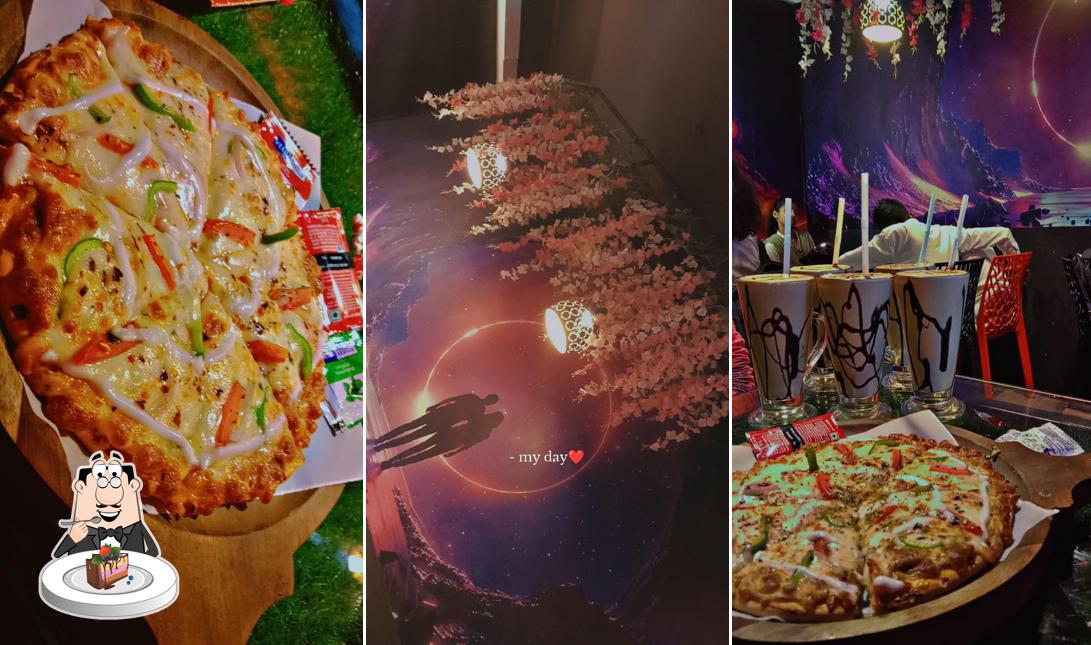 Chocolate cake at Mugs & Magic Cafe