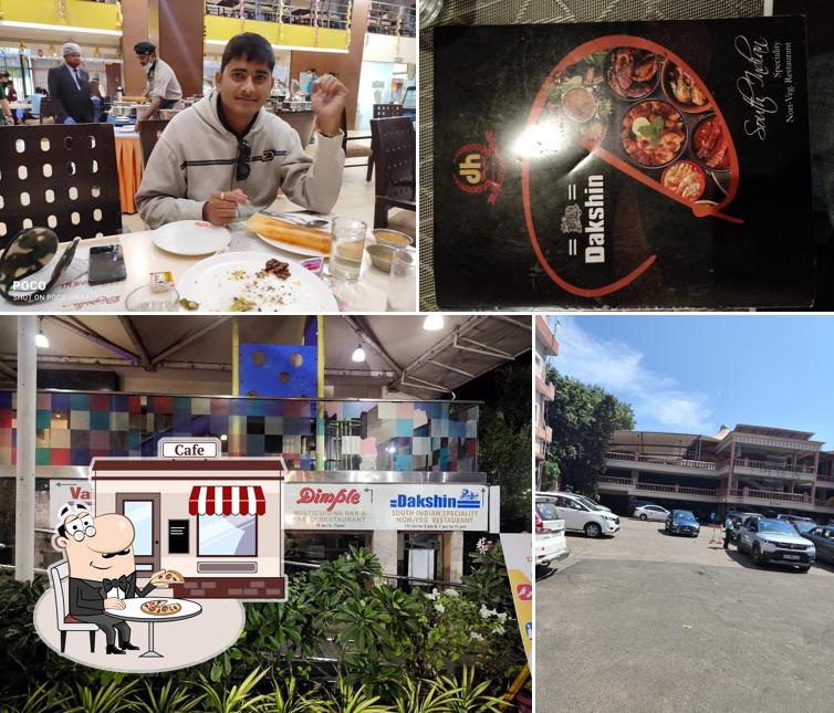 Enjoy the view at the outside area of Dakshin Restaurant
