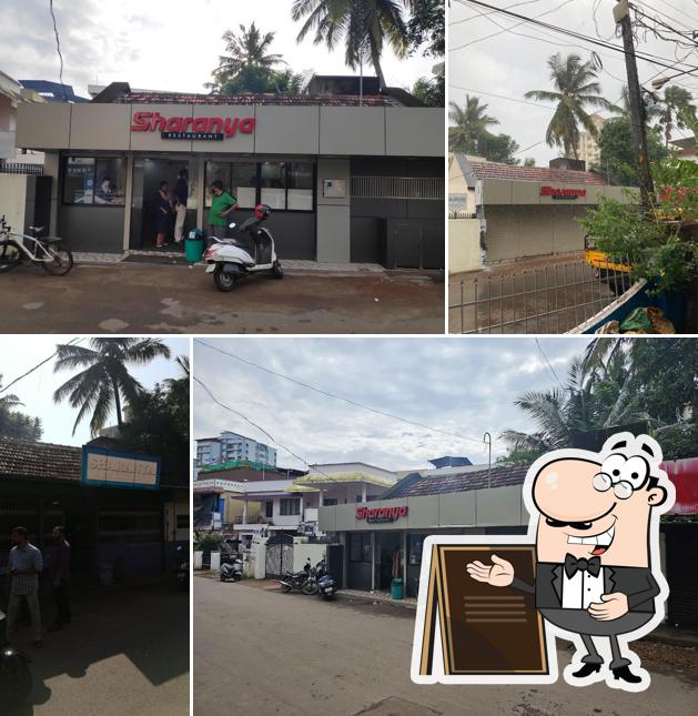 The exterior of Sharanya Restaurant