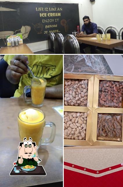 Check out the picture showing food and interior at Bhavani Bakery