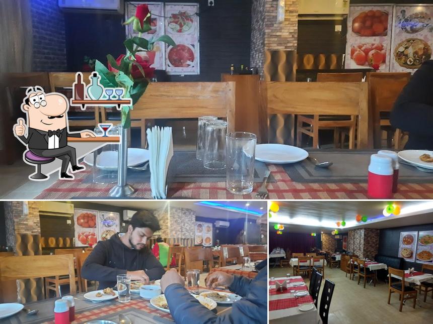 The interior of Krishna Restaurant