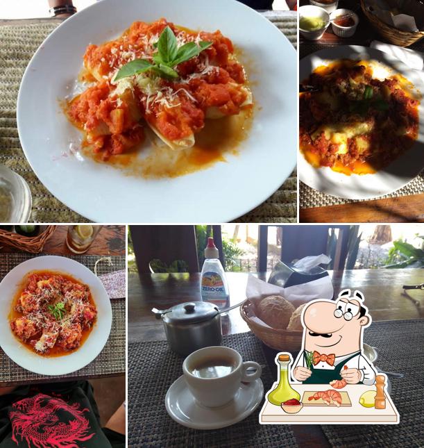 Camarão e grãos em Forte Apache