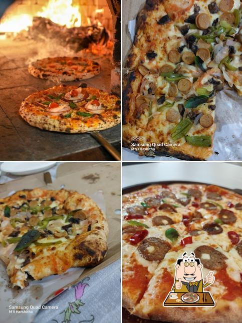 Try out pizza at La Farina Bianco - Best wood fired pizza in RR Nagar Authentic Italian Pizza in Bangalore Thin crust Pizza in RR Nagar