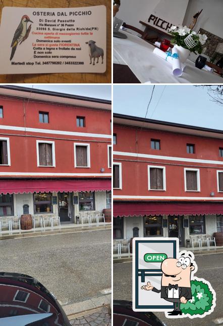 Gli esterni di Osteria Dal Picchio