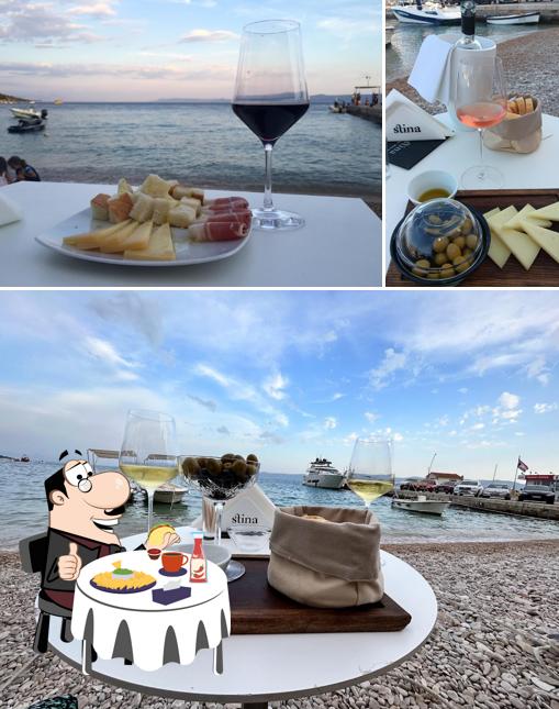 Piatto di formaggi al Stina Winery