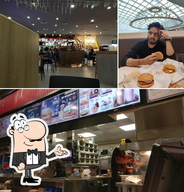 The interior of Burger King