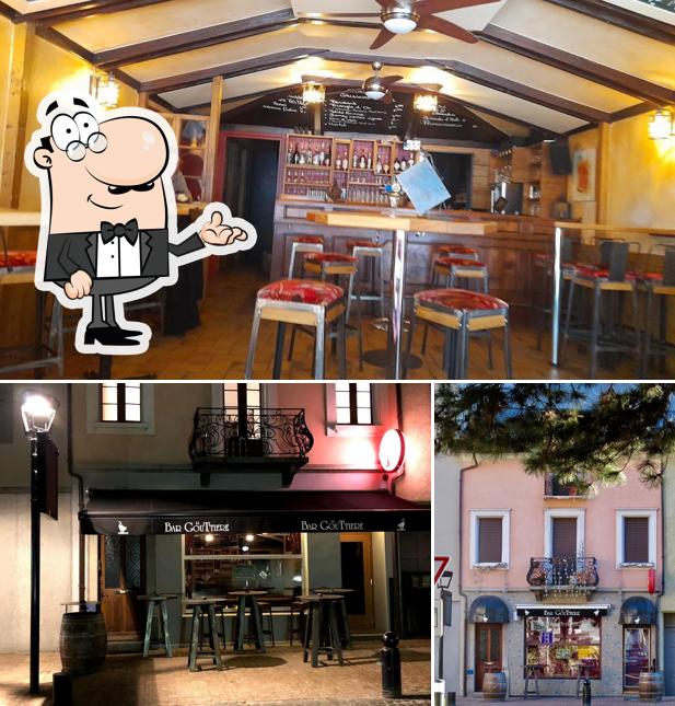 Gli interni di Bar La Gouttière, Y. Maret-Vaudan