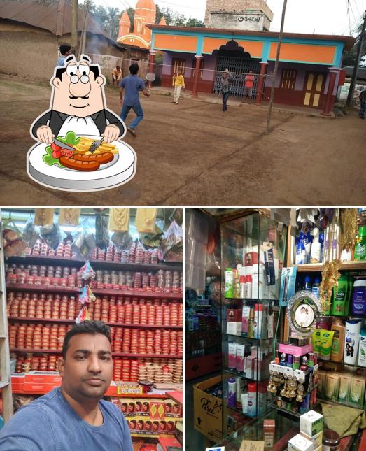 This is the picture displaying food and exterior at Kusum Gram Mondop Tala