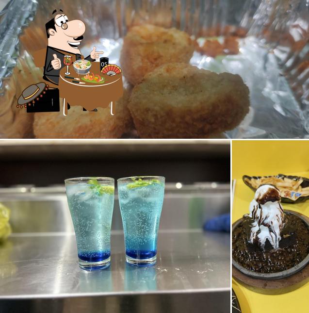 Food at Mr.Black Chef’s Pizza