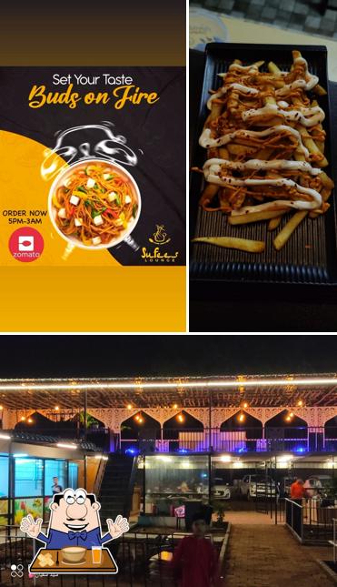 Among various things one can find food and interior at Sufees Lounge