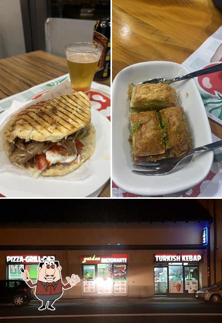 La cibo e esterno del ristorante