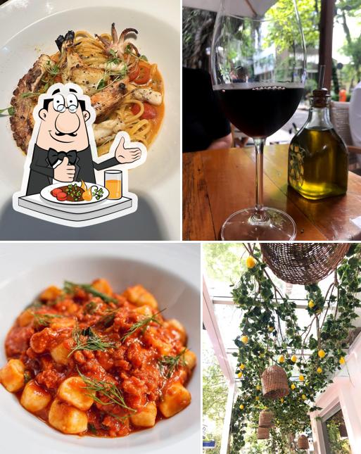 Platos en Posì Mozza & Mare