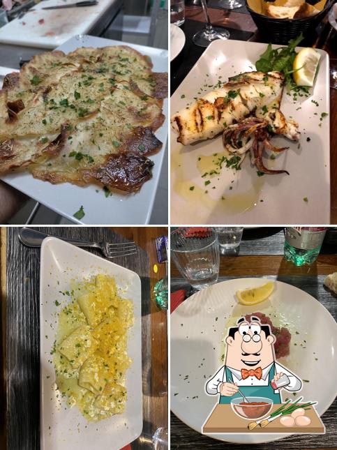 Ravioli al L'Officina del Pesce Roma