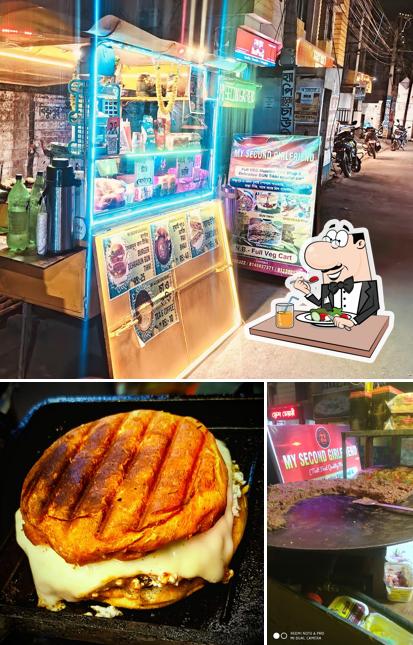 The picture of food and interior at My Second Girlfriend(100% pure veg stall)
