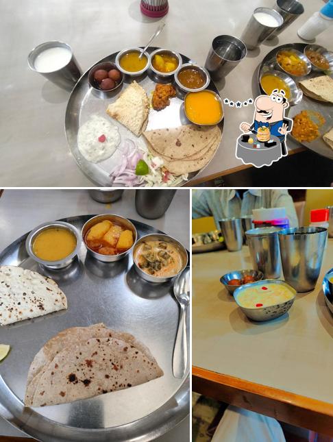 Meals at Jay Swadisht Gujarati thali