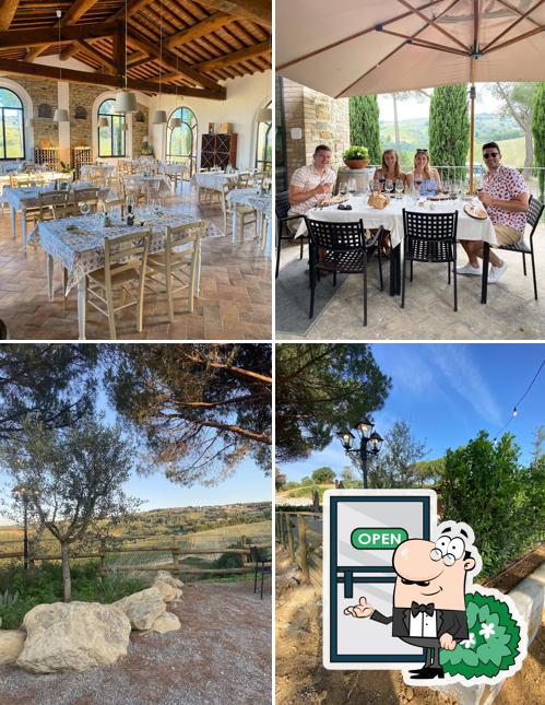 Tra le varie cose da La Locanda del Gobbo Nero si possono trovare la esterno e interni