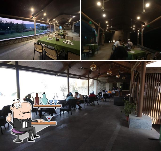 The interior of Kharghar Golf Course Pavithra Cafe