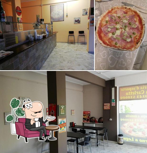 Pizzeria da Carletto si caratterizza per la interni e pizza