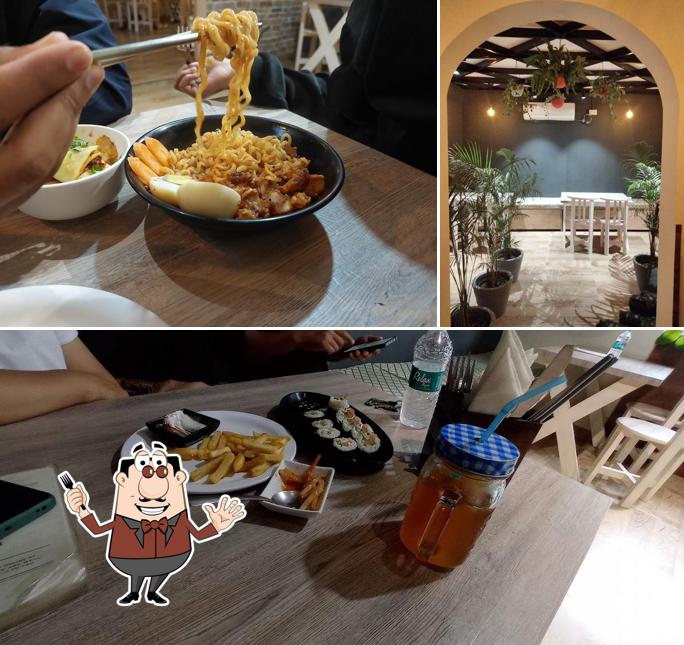 The picture of food and dining table at YUKI Restaurant