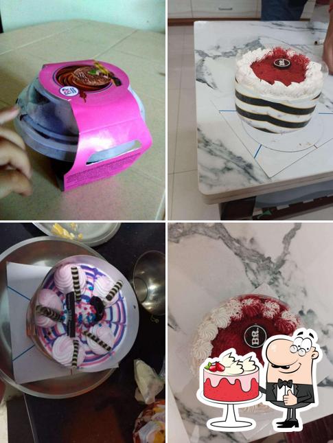Red velvet cake at Baskin Robbins - Ice Cream Desserts