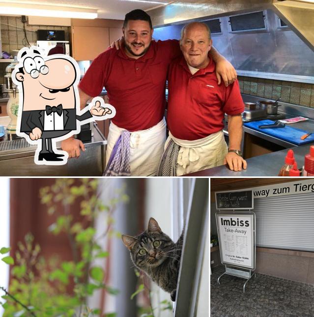 Gli interni di Imbiss und Take Away zum Tiergarten