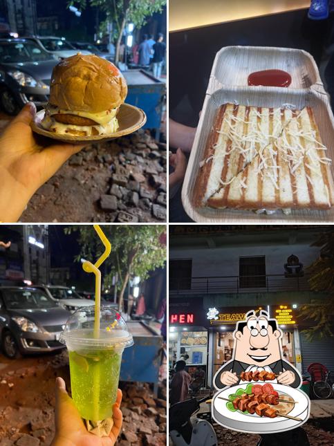 Among various things one can find food and exterior at Tea way