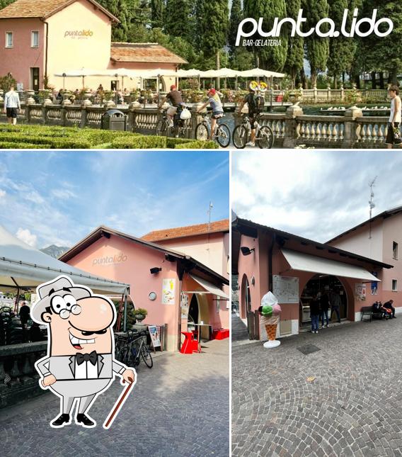 Goditi la vista dagli esterni di Bar gelateria Punta Lido