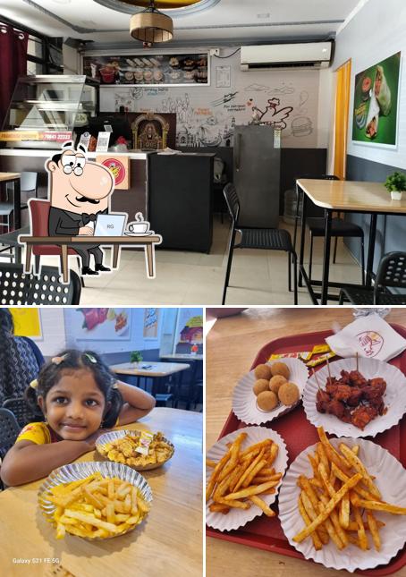 The interior of Five star chicken