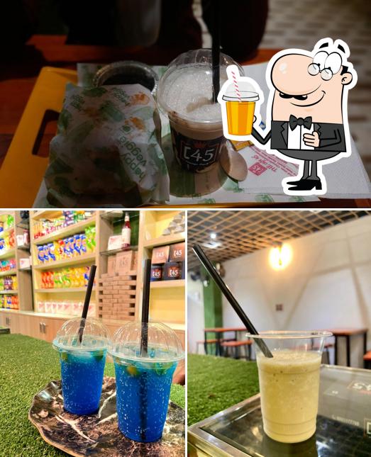 Enjoy a drink at The Cafe 45