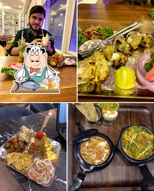 Grilled salmon at Lazeez Affaire Panipat