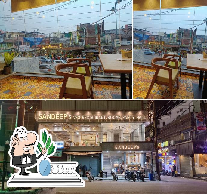 The exterior of Sandeep Hotel & Restaurant