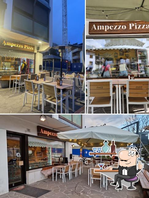 Gli interni di Ampezzo pizza