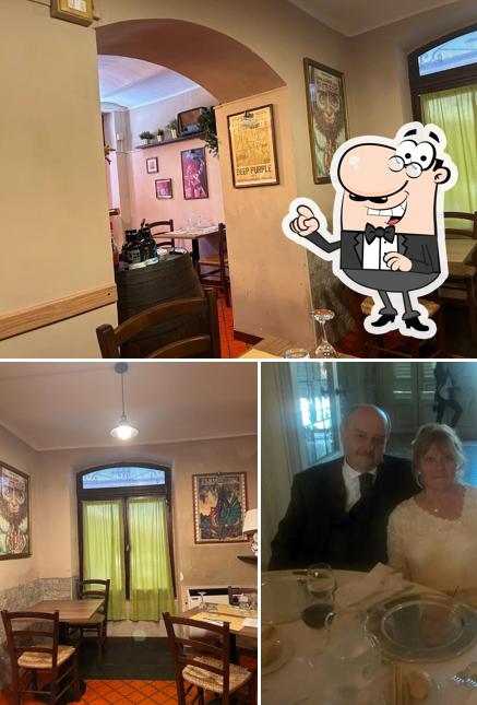Gli interni di Trattoria Il Panda