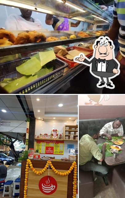 The interior of Chitra coffee bar