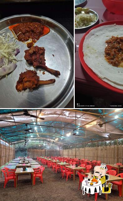 Among various things one can find food and interior at Patel Wadi Garden And Family Restaurant