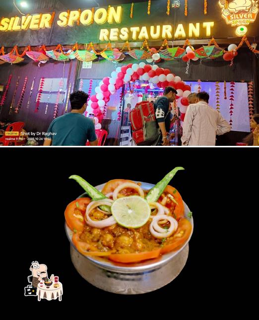 Food at Silver Spoon Restaurant