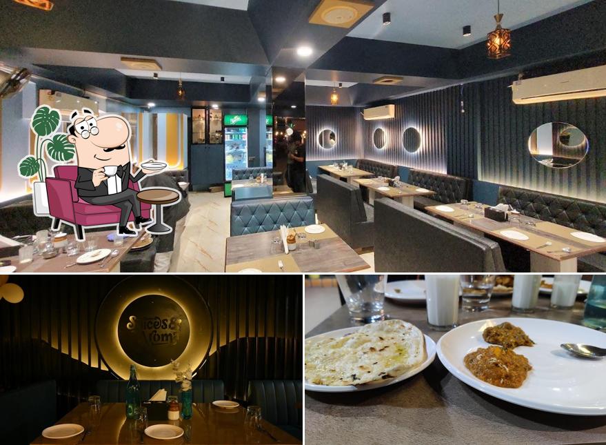 Among different things one can find interior and food at Spices & Aroma Restaurant