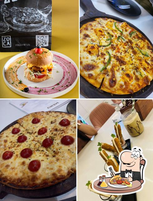 Pick pizza at ZOCA Cafe