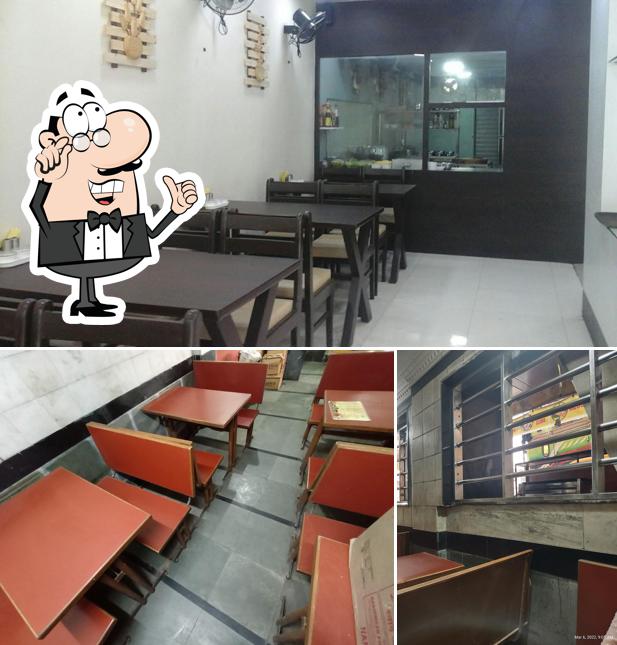 The interior of Hotel Anjaneya