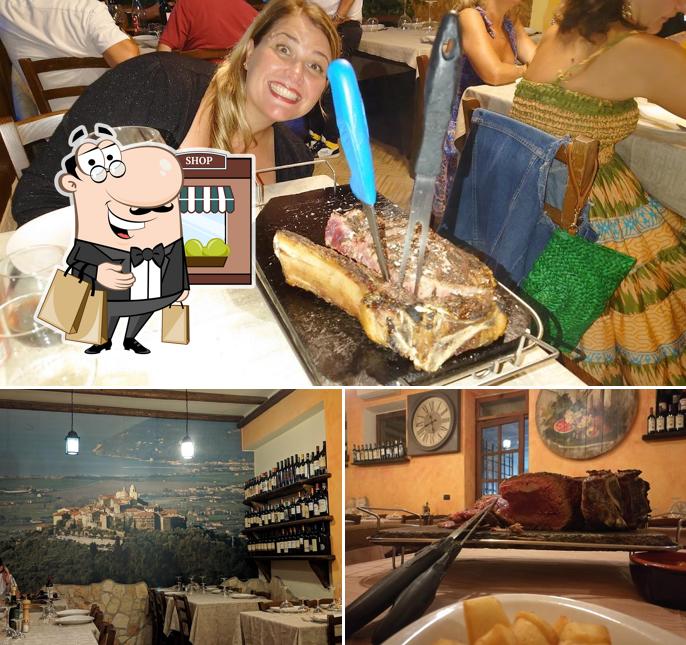 Guarda la immagine che raffigura la esterno e cibo di Ristorante Bisteccheria