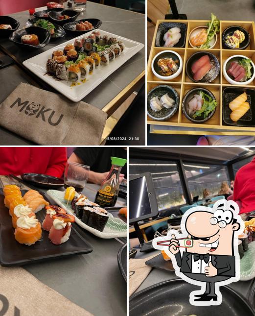 Scegli le diverse opzioni di sushi