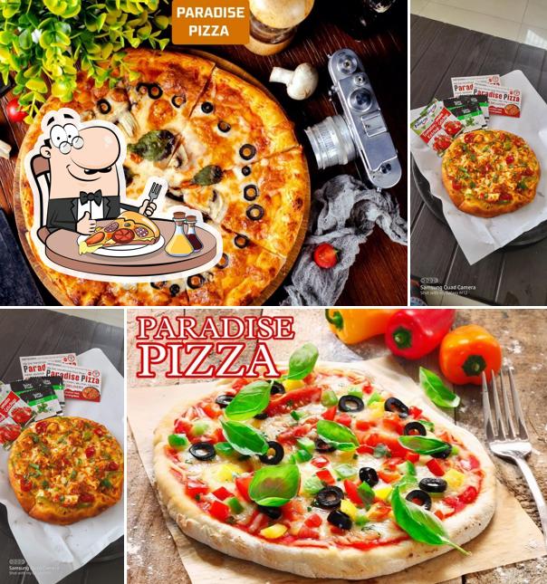 At Paradise Pizza, you can enjoy pizza