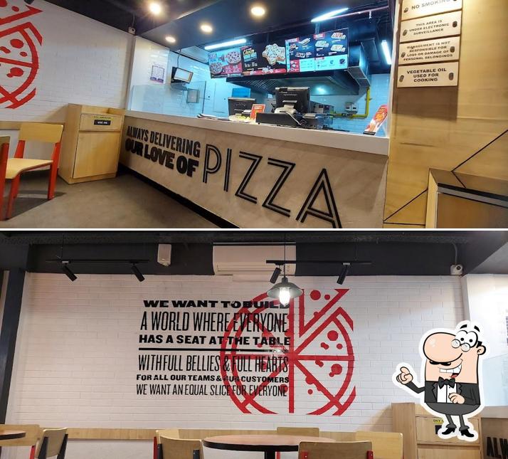 The interior of Pizza Hut Nangia Park, Delhi