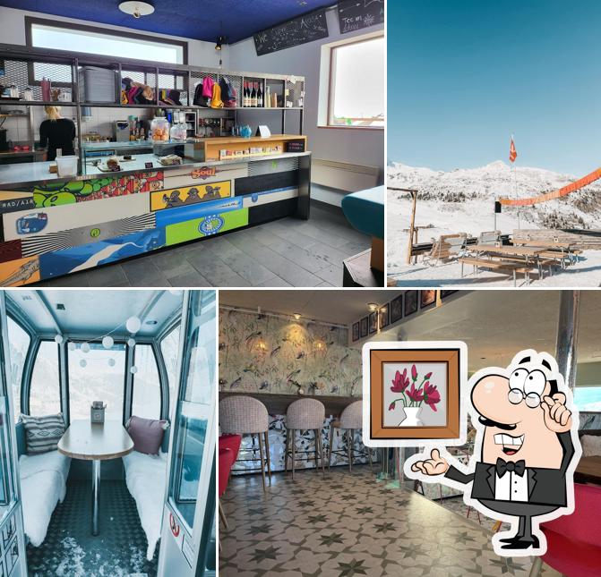 Gli interni di sit hütte