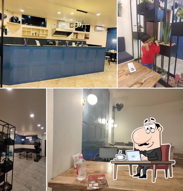 The interior of The waffle Bite
