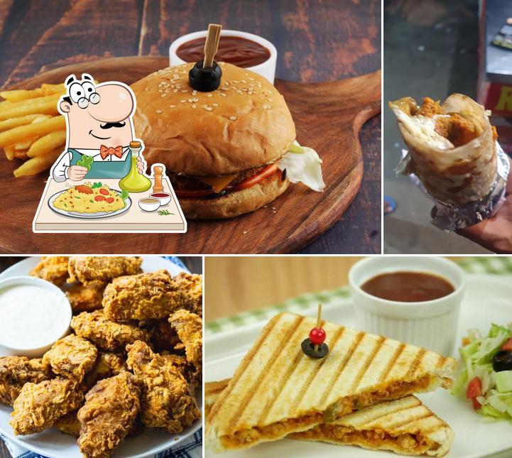 Food at Rinku & vicky chicken roll corner