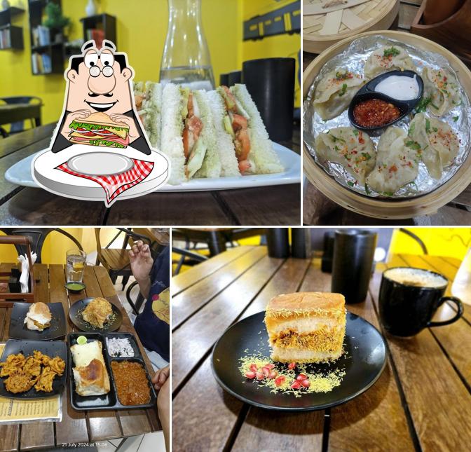 Club sandwich at Sarrva Cafe