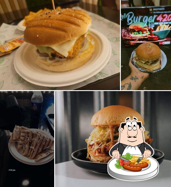 Pulled pork sandwich at The Burger 420