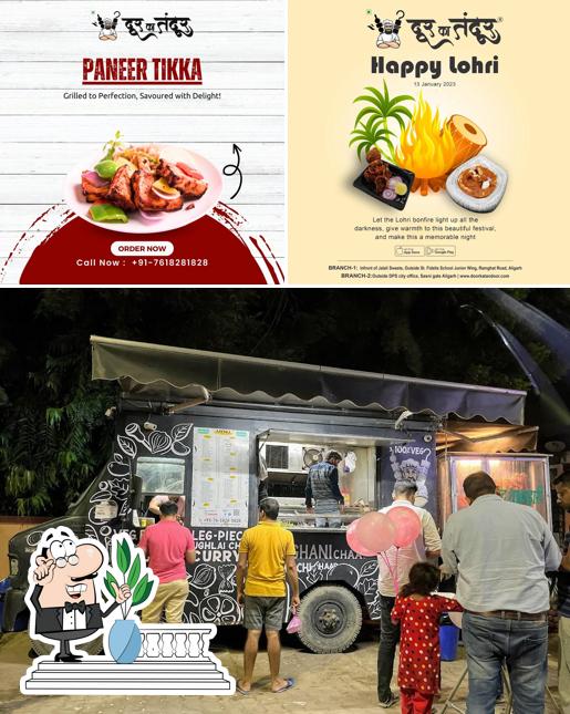 The restaurant's exterior and interior