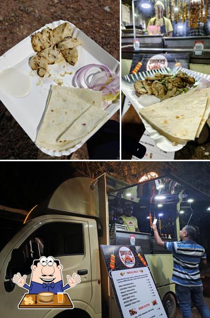 The photo of food and exterior at SMOKIES MOMOS & KEBABS